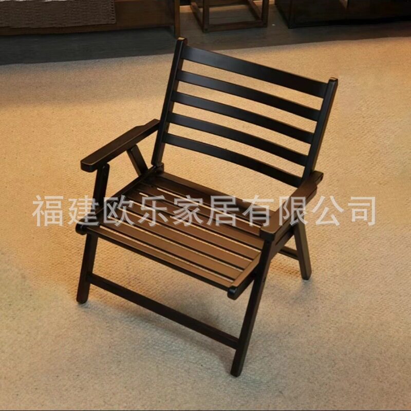 折叠椅凳子户外阳台竹实木便携式钓鱼马扎家用小桌椅休闲靠背椅子