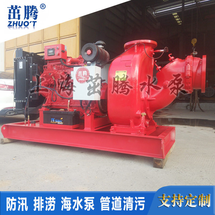 10寸自吸排污泵车 800立方米柴油机抽水泵应急排涝污水抽粪泥浆泵