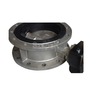 涡轮手动304全不锈钢D341X-10/16P软密封法兰蝶阀DN400 500 600