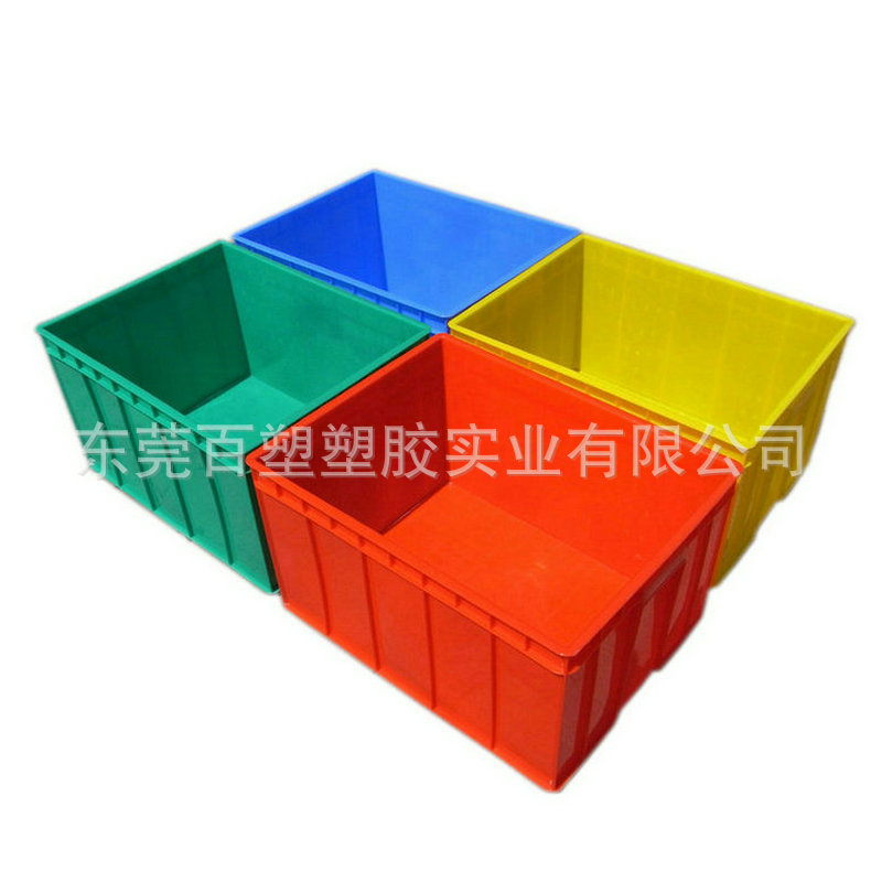 塑料周转箱仓库车间环保塑胶箱PE密封堆码收纳储物箱工业配件胶框