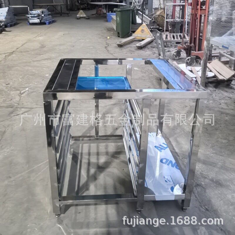 商用不锈钢烤盘架车烘焙架车架工程吐司晾架烤箱托盘架车工厂酒店