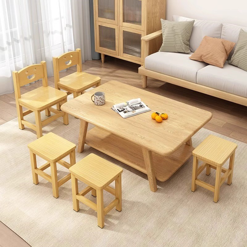 家用简约靠背小椅子木头方凳客厅木凳矮凳儿童靠背小凳子实木凳子