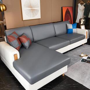 防泼水pu全包沙发套子单双人组合沙发坐垫套笠弹力皮革沙发罩