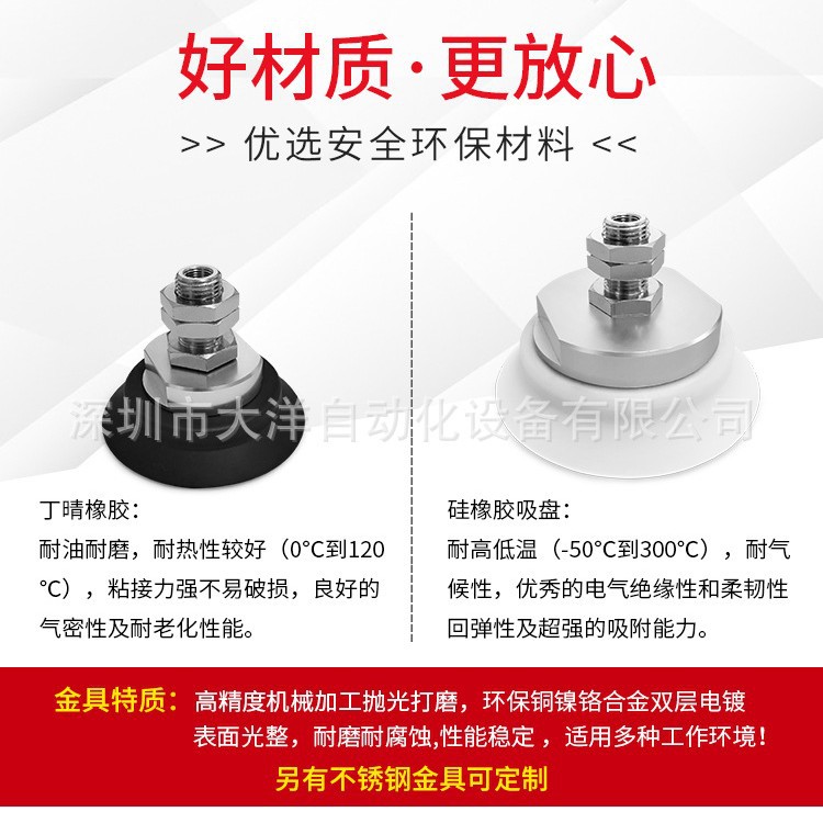 SH63N-R1-M16M真空吸盘吸嘴SH125N-R1-M16M SH80N/SH100N-RN-M16M