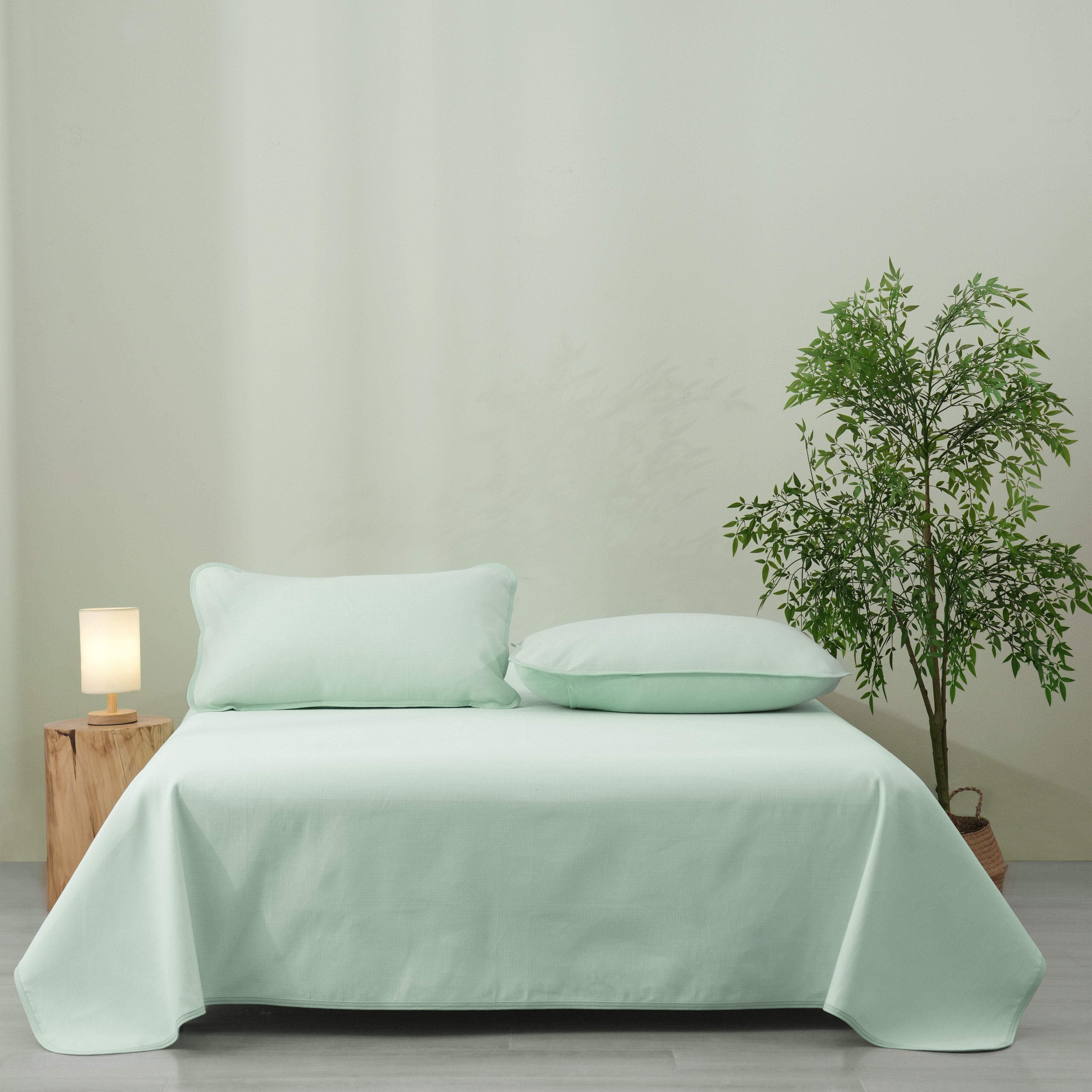 大朴A类夏季纯棉粗布凉席单双人床裸睡可水洗折叠凉感软席三件套