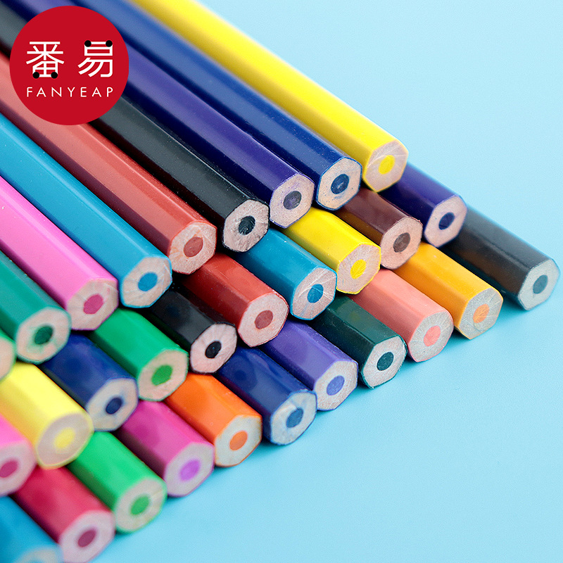 铅笔/彩色AA1S242-学生画画彩铅儿童初学者美术用品彩色画笔文具