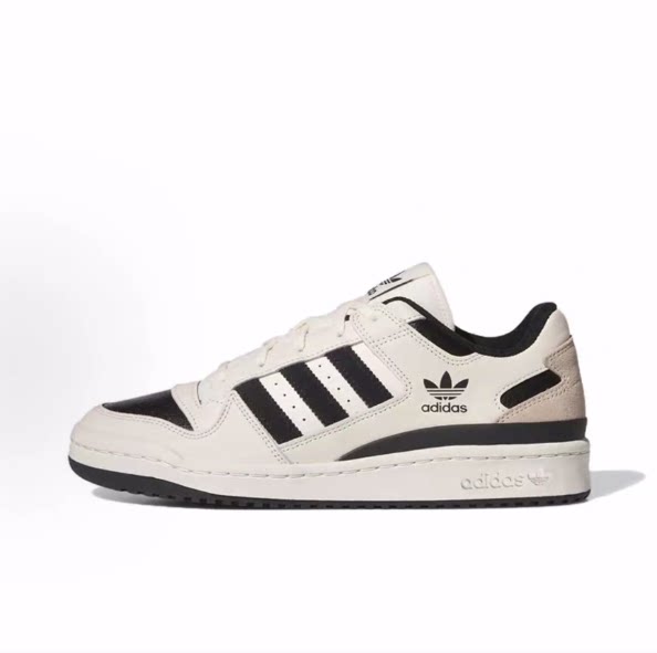 adidas originals FORUM 合成革  低帮 板鞋 男女同款图片