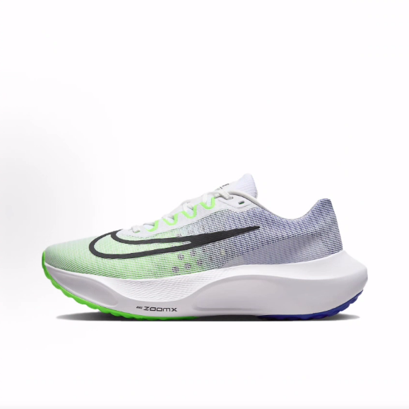 Nike Zoom Fly 5 疾速泡棉低帮碳板休闲跑步鞋男款白绿蓝黑