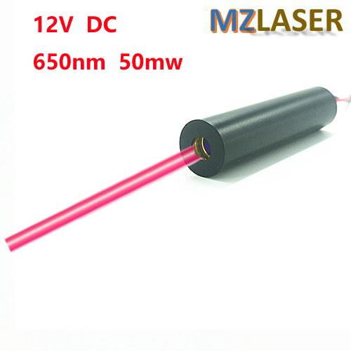 12V650nm50mw红光激光模组密室光柱点状传感发射器红光准直激光