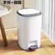 垃圾桶带盖家用厕所卫生间防水厨房卧室客厅脚踏式 有盖脚踩大容量