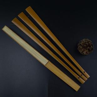 特价 文玩宣纸折扇9.5寸A级镜面老川料玉竹扇骨配空白苏工扇面 包邮