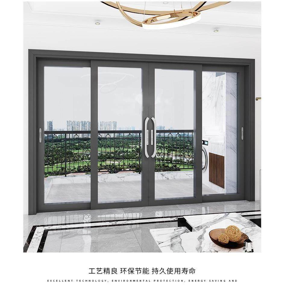 深圳香港重型推拉门阳台门移门双层三层玻璃铝合金客厅趟门入户门