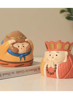 创意款西游记人物树脂摆饰家居茶几桌面装饰品汽车车载中控台摆件