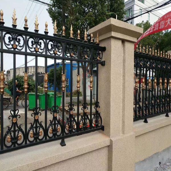 铝艺护栏围栏铝合金别墅庭院门铸铝围墙栅栏欧式户外花园铁艺栏杆