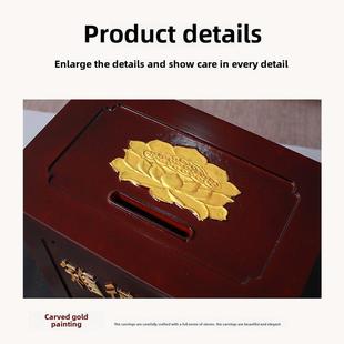 功德箱家用木质寺庙捐款小型大小号带锁防盗爱心公益箱佛堂捐款箱