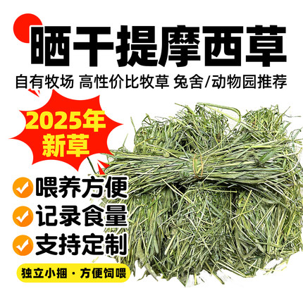 提摩西草晒干提草兔子专用兔兔草龙猫饲料荷兰猪兔食用草粮食牧草