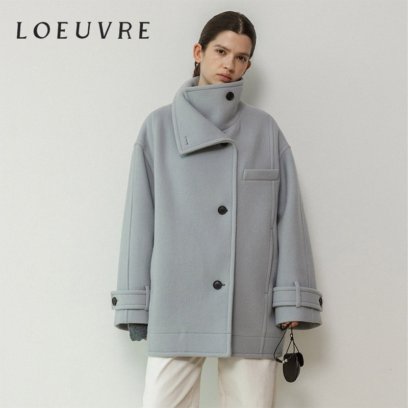 loeuvre郑丽媛同款毛呢外套女