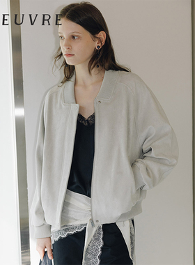 loeuvre休闲风哑光pu夹克25春新品宽松百搭外套女士通勤 SL6SM603