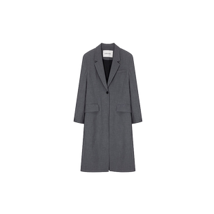 loeuvre法式风衣外套女宽松2024春新款设计感翻领大衣外套女长款