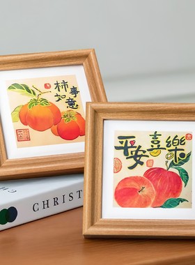 两幅平安喜乐摆件桌面装饰