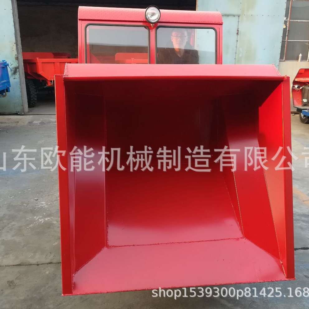 FC-10型前卸式建筑工程四轮车价工程四轮翻斗车 工地煤矿铁棚农用