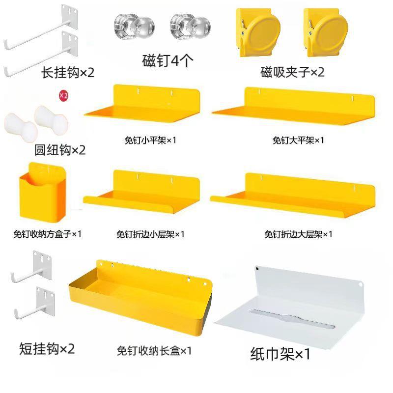 洞洞板配件大全铁艺洞板挂件圆孔洞板配件挂钩隔板纸巾架2.5cm1.6