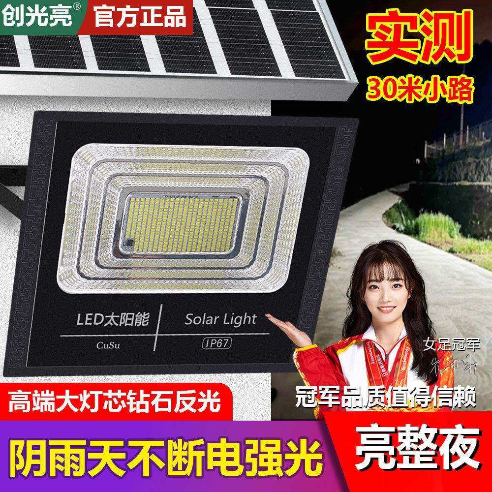 太阳能户外庭院路灯超亮农村家用感应大功率室内led防水照明1000