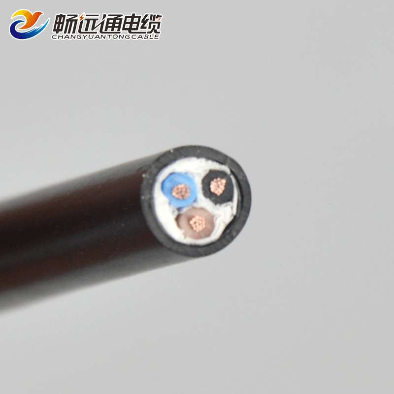 电源线RVV3*0.5平方黑色 3芯软铜护套线 家用电器电动工具用电线