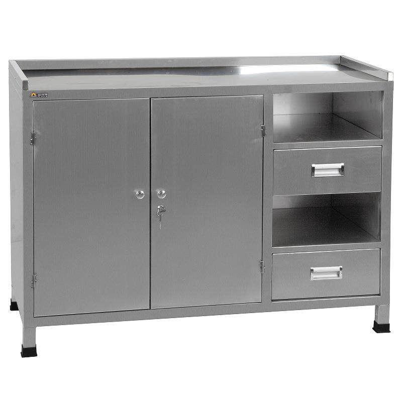 福瑞斯FRS010050不锈钢调漆工作台110*50*80cm带抽屉调漆工作桌