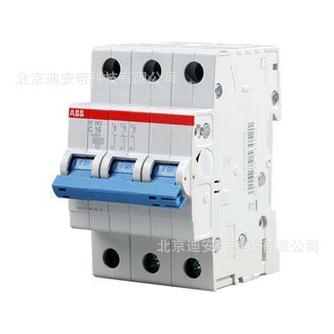 ABB微型断路器 SF200系列 SF203-C2 3P 2A 空气开关 小型空开