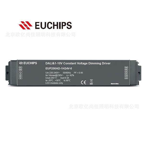 EUCHIPS欧切斯1-10V&DALI 200W 24V恒压调光电源EUP200AD-1H24V-0