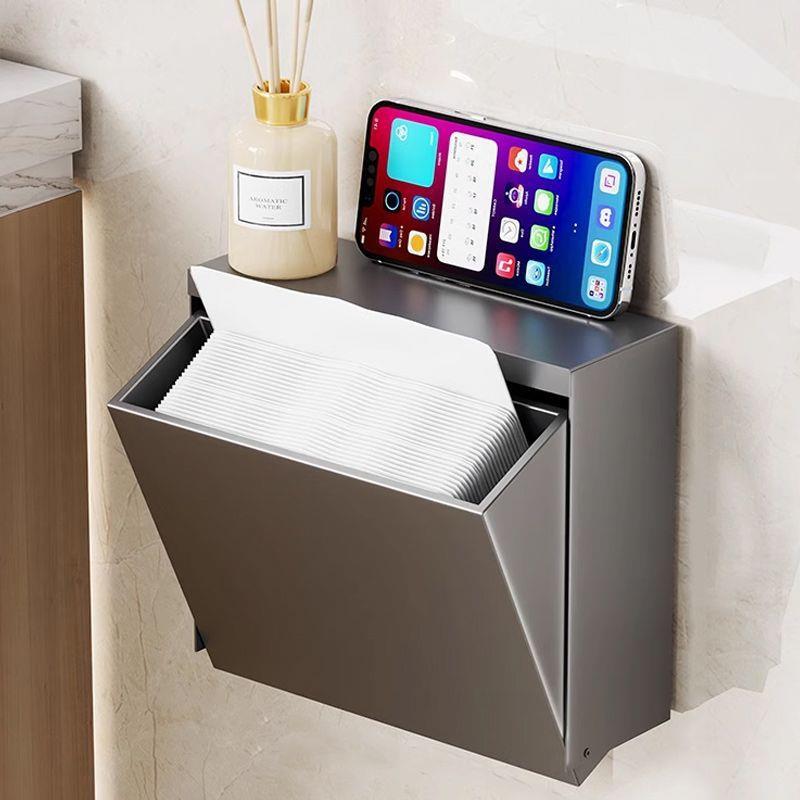 卫生间厕纸盒免打孔手纸盒浴室防水草纸壁挂式卷纸架纸巾收纳神器