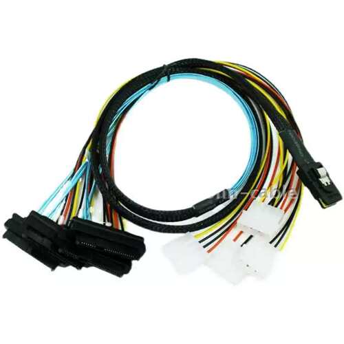 议价Mini SAS SFF8087转8482 SAS线硬数据电源线一分A