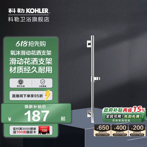 科勒花洒支架升降杆98342T-CP
