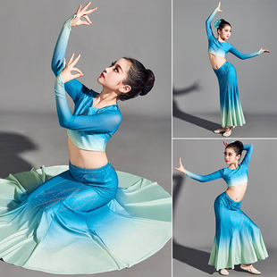 现货速发儿童傣族舞蹈演出服少儿西双版纳服装独舞剧目冬天童长袖