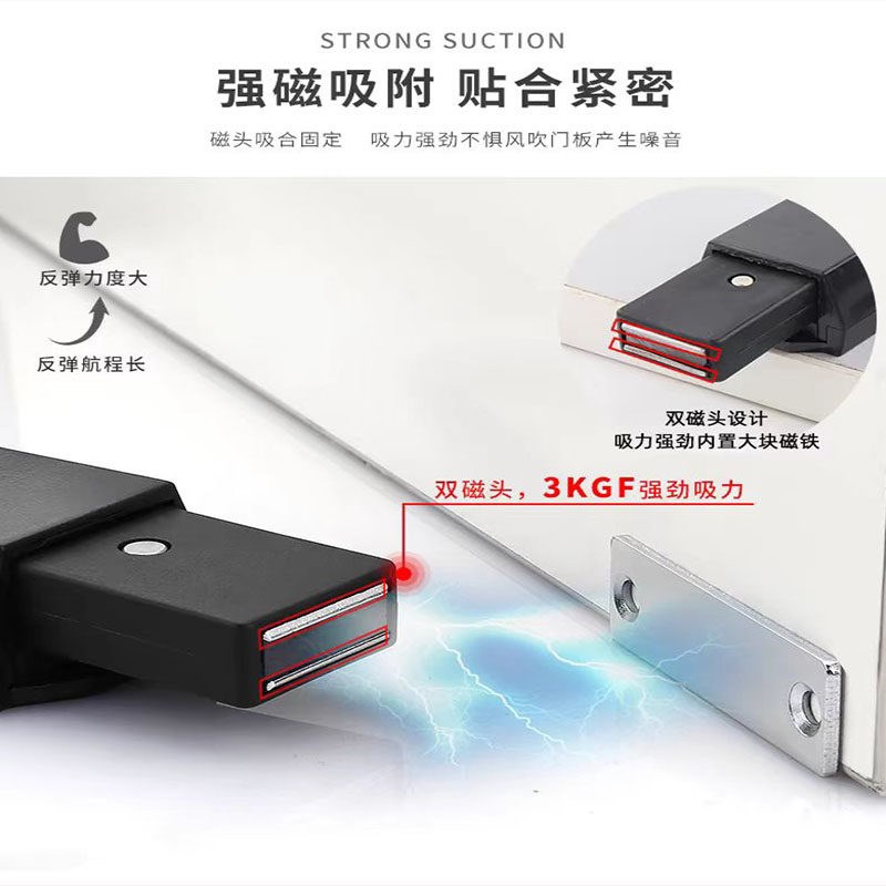 速发隐形门按压式自动回弹柜门自动开门按弹器重型木房高门暗装反