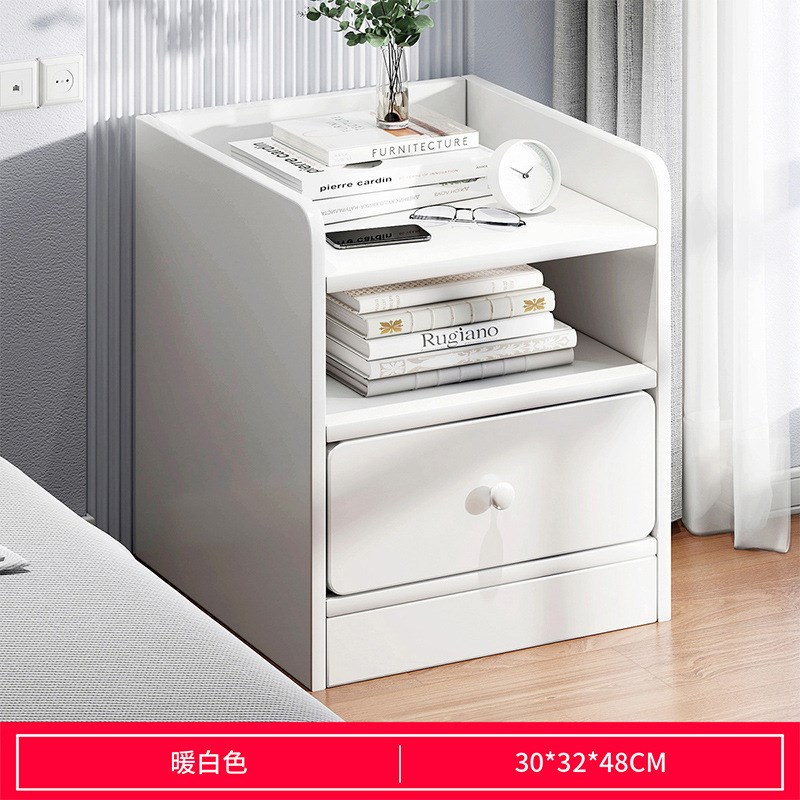 速发家用卧室床边柜窄夹你迷缝超小窄型收纳柜子床头柜简约置物架
