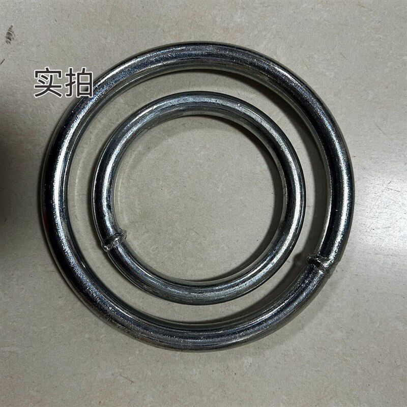 速发镀锌圆环焊接铁环铁环大钢圈负重铁环铁圈金属环圆形实心大白