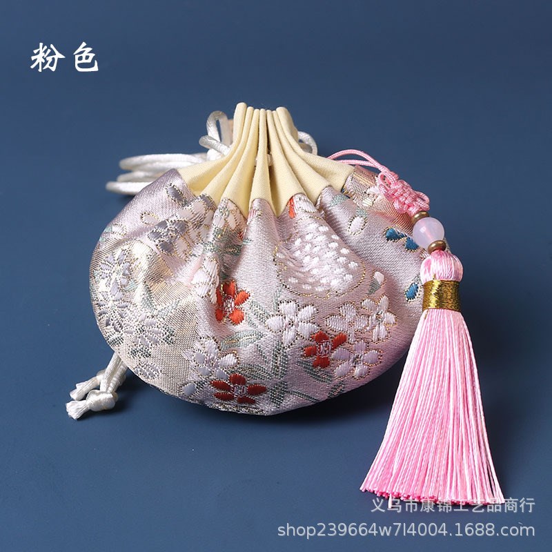 速发端午荷包中国风香包古丝宫流汉服香囊包随身香袋空袋子廷苏金