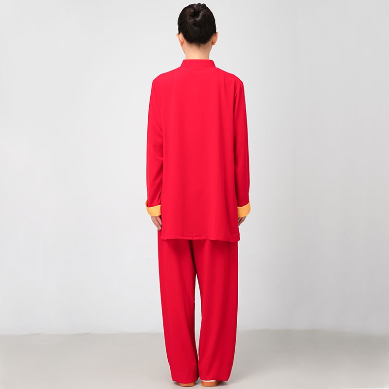 现货速发太极服款新款2025高端表演太极拳练功服男长款服装