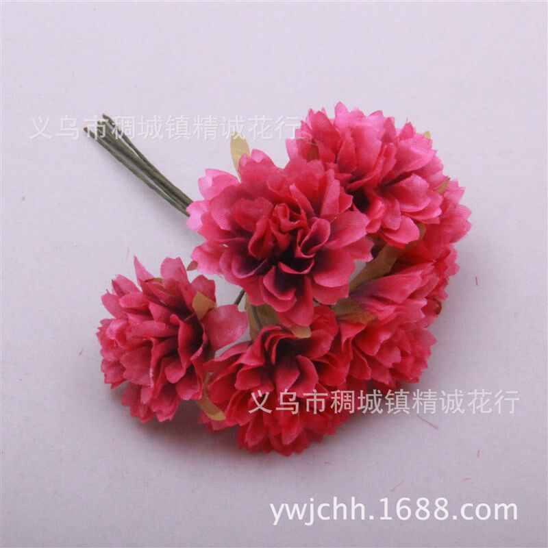 速发花环头饰配件新款韩式小菊花双色布花装饰手作花环饰品配件