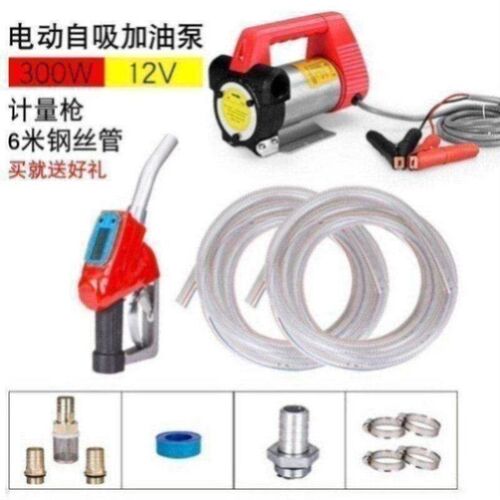 速发加油机电动抽油泵12v24v220V伏套装油抽注油泵柴油泵铸铁吸油