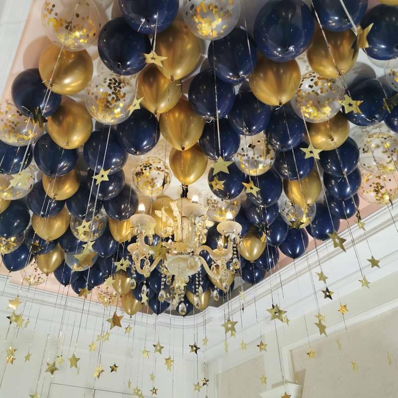 速发六一节日店日布置用庆飘空生里氛围派对婚品活动吊饰漂浮汽球