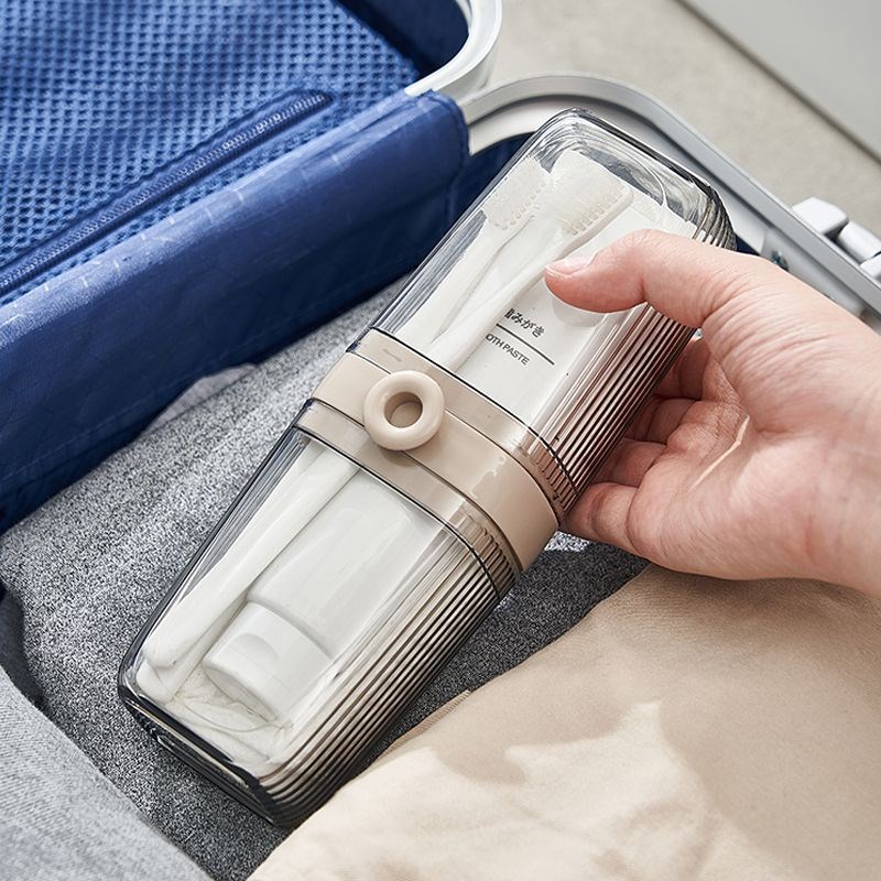 速发旅行洗漱杯牙刷牙膏牙具杯子便携式牙缸收纳套装三合一旅游漱