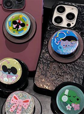 塔卡沙手机支架2024新款流沙可替换气囊帽磁吸magsafe泡泡pps通用