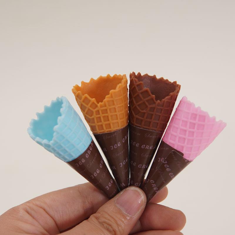 仿真食物脆皮甜筒蛋筒模型创意手工冰淇淋甜筒配件迷你食玩