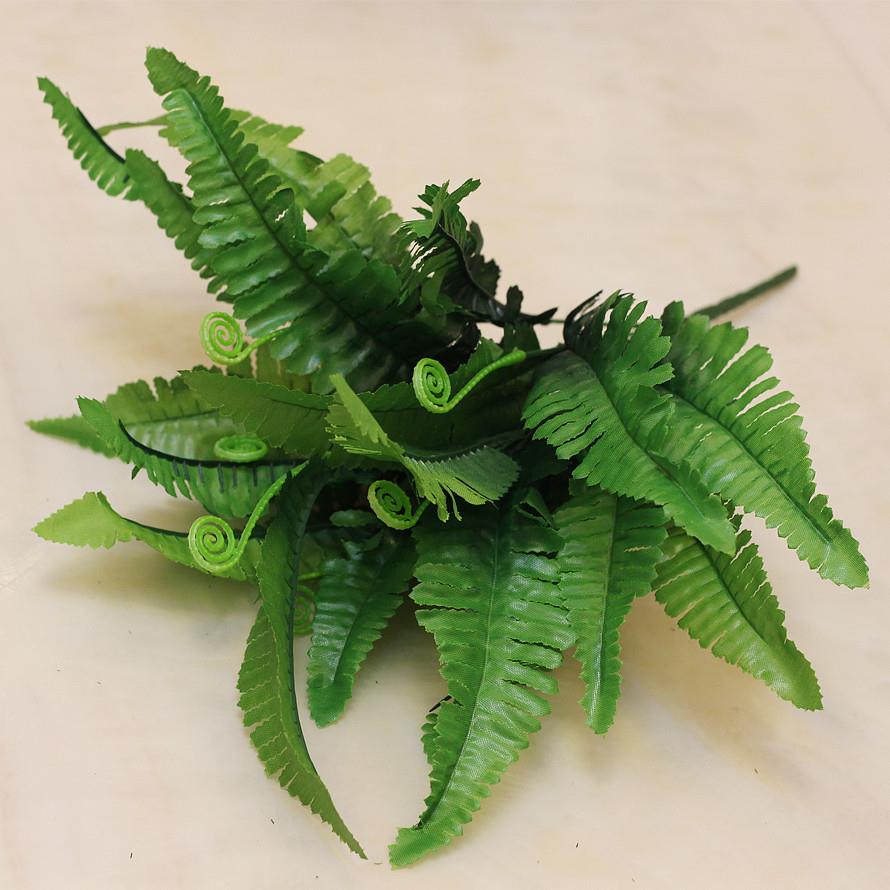 蕨叶叉波斯叶带蕨藤仿真肾蕨植物墙配草花坛塑料假花排草