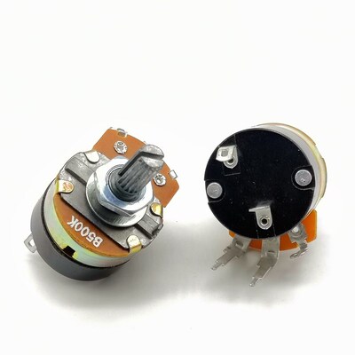 WH138电位器B500K 带开关电位器 调光开关 调速器 插针式可调电阻