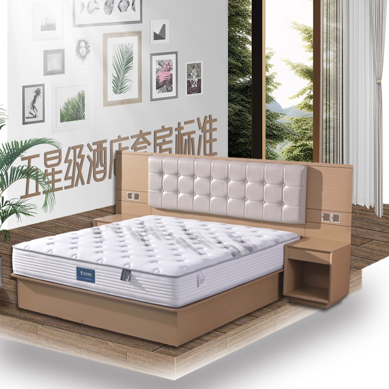 高密度海绵床垫i家用卧室宿舍软硬适中护脊压缩记忆棉乳胶床垫