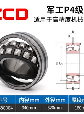 日本进口ZCD轴承24048 24052 24056 24060 24064 24068CAME4 CDE4